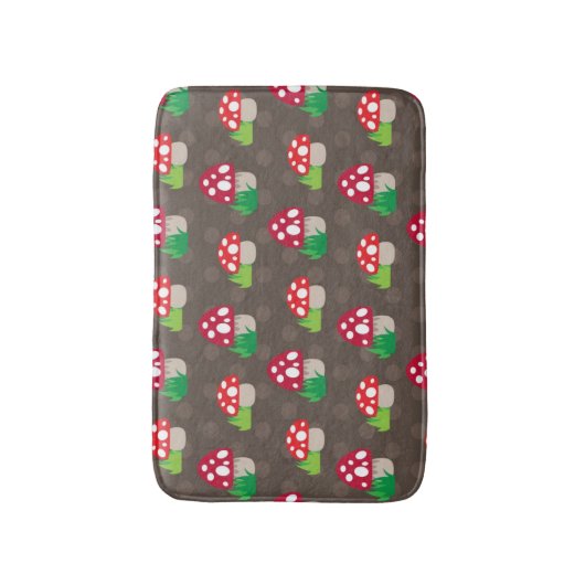 Pilz scherzt Muster Badematte (Vorderseite Vertikal)