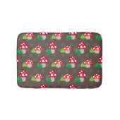 Pilz scherzt Muster Badematte (Vorderseite)