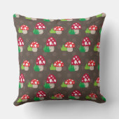 Pilz scherzt Muster Kissen (Rückseite)