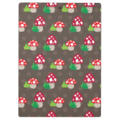 Pilz scherzt Muster Klemmbrett (Rückseite)