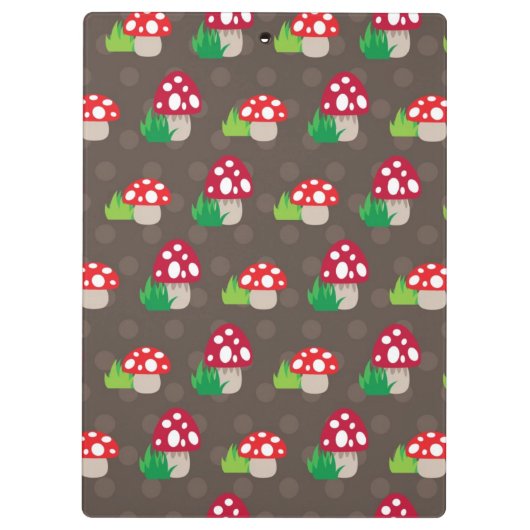 Pilz scherzt Muster Klemmbrett (Rückseite)