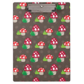 Pilz scherzt Muster Klemmbrett (Vorderseite)