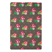 Pilz scherzt Muster Mini Klemmbrett (Rückseite)