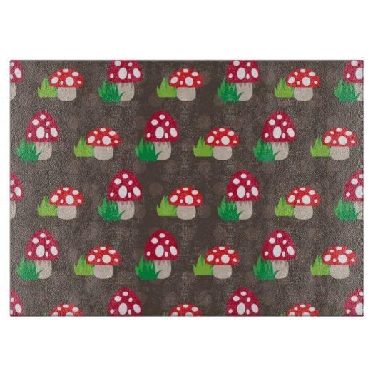 Pilz scherzt Muster Schneidebrett (Vorderseite)