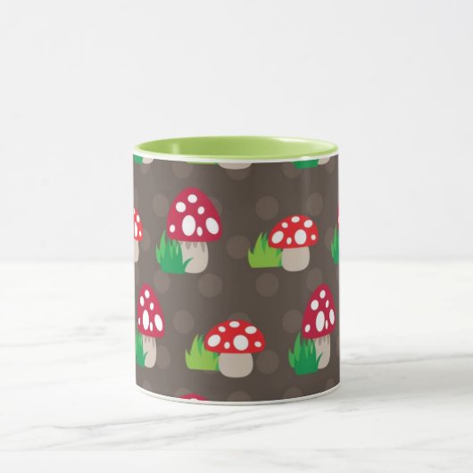 Pilz scherzt Muster Tasse (Zentrum)