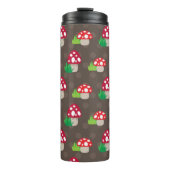 Pilz scherzt Muster Thermosbecher (Vorderseite)