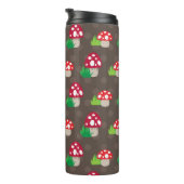 Pilz scherzt Muster Thermosbecher (Nach rechts gedreht)