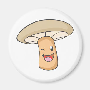 Pilz-Shirt: Niedliches glückliches Pilz-Shirt Magnet