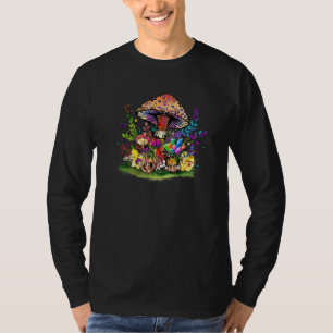Pilz Trippy Magic Mushroom Regenbogen Psychedelisc T-Shirt