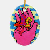 Pilz-Trübsinn #3 Keramik Ornament (Vorne)