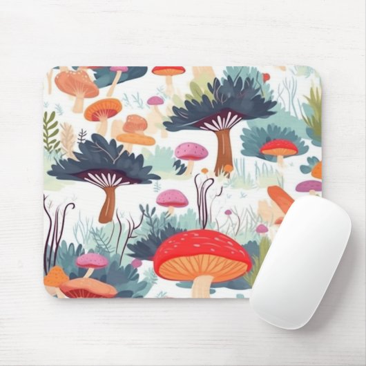 Pilz- und Baumdesign Mousepad (Mit Mouse)