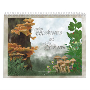 Pilz und Blumen Kalender