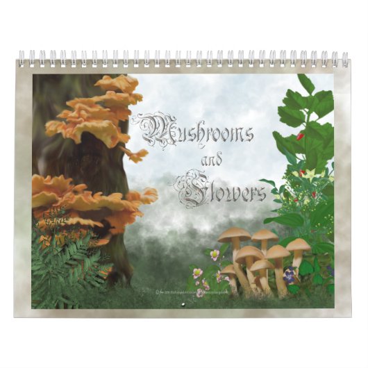 Pilz und Blumen Kalender (Titelbild)
