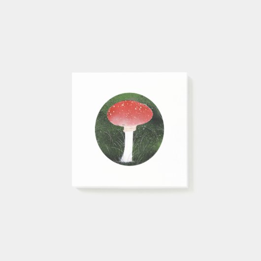 Pilz- und Schwongy-Moos Post-it Klebezettel (Vorderseite)