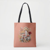 Pilz und Wildblume Tasche (Vorderseite)