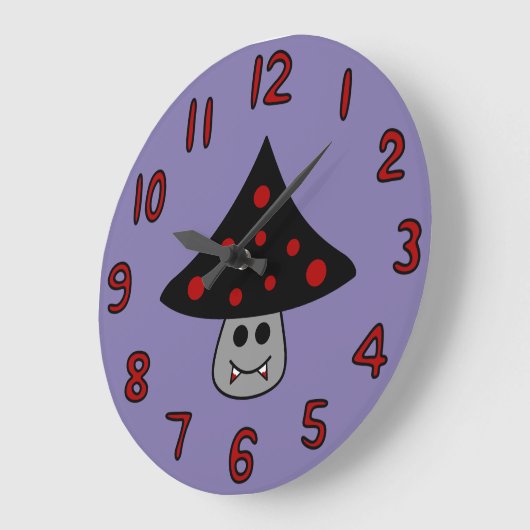 Pilz-Vampirs-Uhr Große Wanduhr (Winkel)