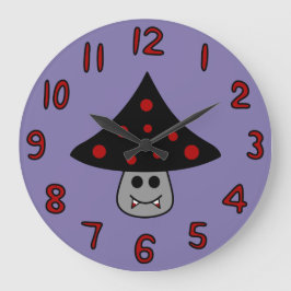 Pilz-Vampirs-Uhr Große Wanduhr