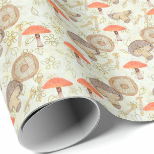Pilz-Verpackungspapier Geschenkpapier