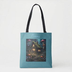 Pilz-Wald-Häuschen-Sommer-Tasche Tasche