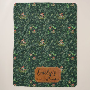 Pilz-Wald-Sherpa-Fleece-Decke Botanisch Sherpadecke