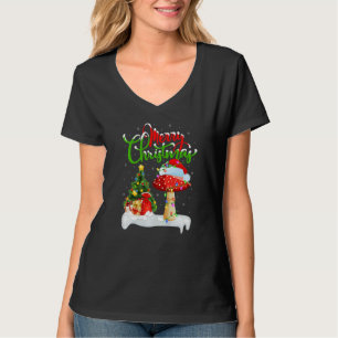 Pilz-Weihnachtsdekorationen Santa Pilz Weihnachten T-Shirt