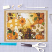 Pilz Whimsischer Herbstfantasie Seidenpapier (Handwerk)