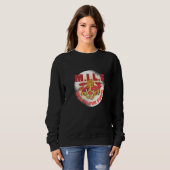 Pilz-Witz-Pilz-Grafikdesign Sweatshirt (Vorne ganz)