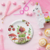 Pilz-Woodland-Insekten Kinderdusche Pappteller (Party)