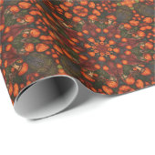 Pilz-Wrap-Papier Geschenkpapier (Rolleneckpunkt)