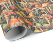 Pilz-Wrap-Papier Geschenkpapier (Rolleneckpunkt)
