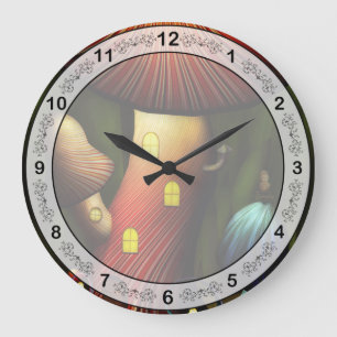 Pilz - Zauberpilz Große Wanduhr