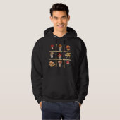 Pilz-Zehenmagen, Waldliebhaber, Botanischer Geek Hoodie (Vorne ganz)