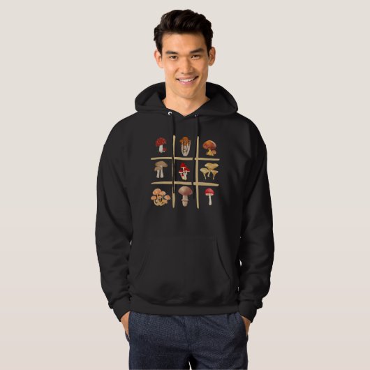 Pilz-Zehenmagen, Waldliebhaber, Botanischer Geek Hoodie (Vorne ganz)