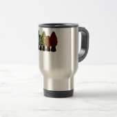 Pilzarten Jagd auf Morels Jäger Mykologen Reisebecher (VorderseiteRechts)