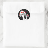 Pilzaufkleber Runder Aufkleber (Tasche)