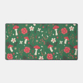 Pilzblumen dunkle botanische Hütte Schreibtischunterlage (Vorderseite)