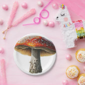 Pilzdesign aus Papierplatten Pappteller (Party)