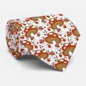 Pilzdoodell, rot, weiß und schwarz krawatte (Gerollt)