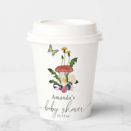 Pilzdusche Pappbecher (Vorderseite)