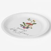 Pilzdusche Pappteller (Schrägansicht)