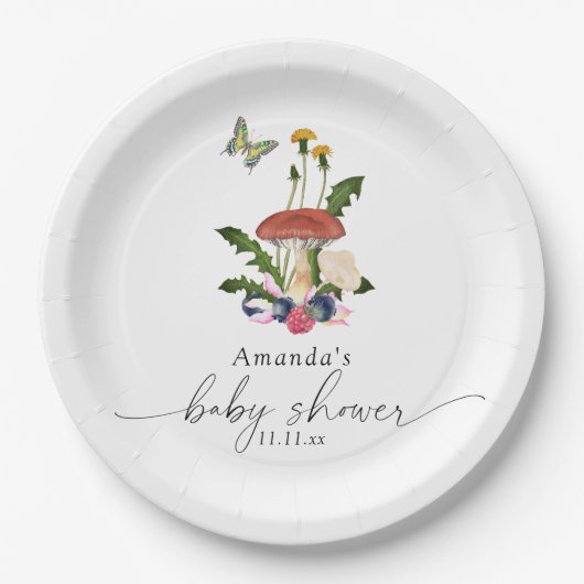 Pilzdusche Pappteller (Vorderseite)