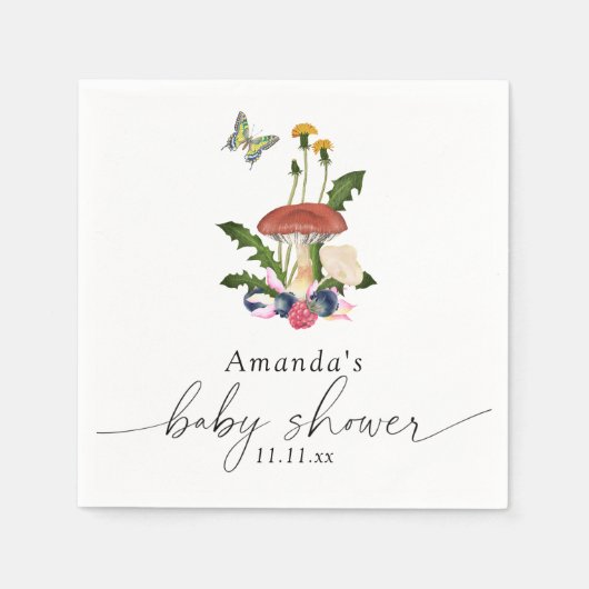 Pilzdusche Serviette (Vorderseite)