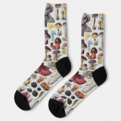 Pilze 2 socken (Linkes Detail)