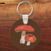 Pilze, Amanita Muscaria Schlüsselanhänger (Rückseite)