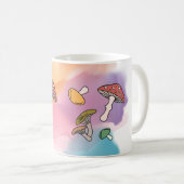 Pilze Aquarellmalerei Kaffeetasse (VorderseiteRechts)