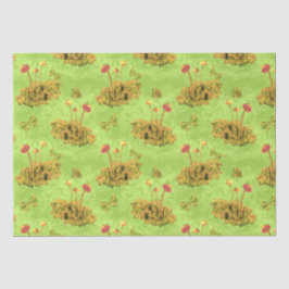 Pilze auf einem Moos dekoupage Art Seidenpapier