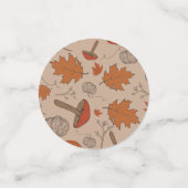 Pilze aus dem Herbst Konfetti (Klein Vorderseite)