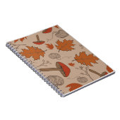 Pilze aus dem Herbst Notizblock (Rechte Seite)