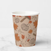 Pilze aus dem Herbst Pappbecher (Links)