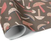 Pilze aus dem Mittelalter, Retro-Inspiriert Geschenkpapier (Rolleneckpunkt)